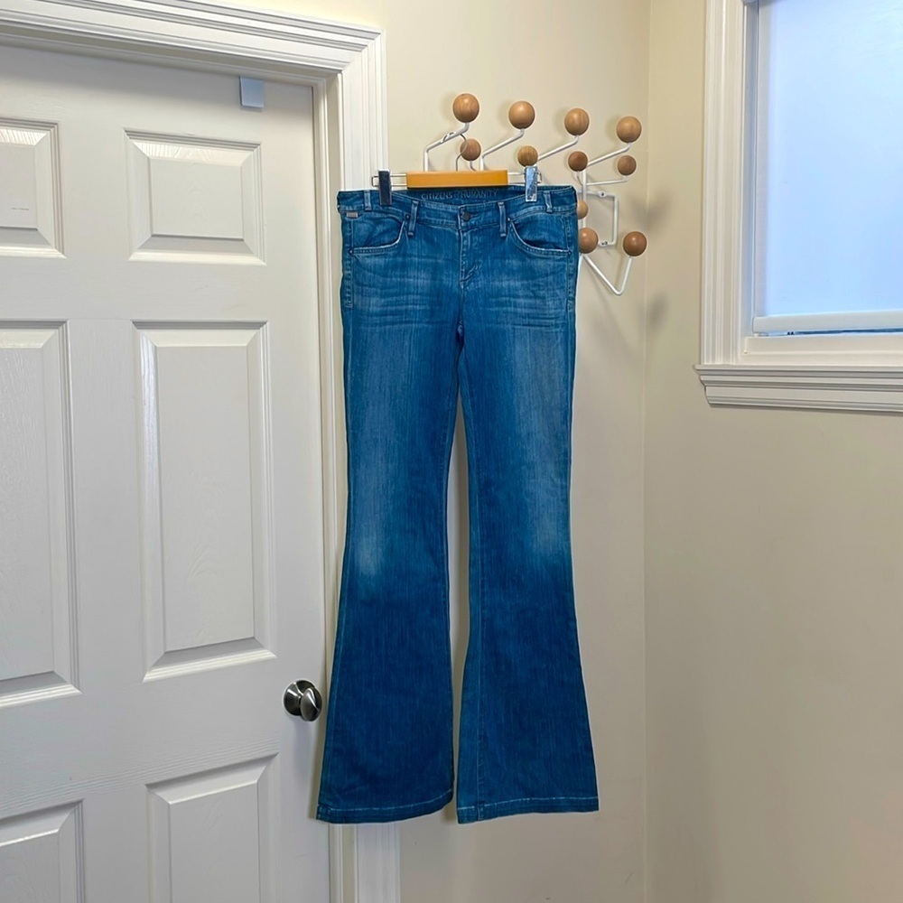 Citizens of Humanity - Low Slung Y2K Fit and Flare Denim Jeans - Blue - 29
